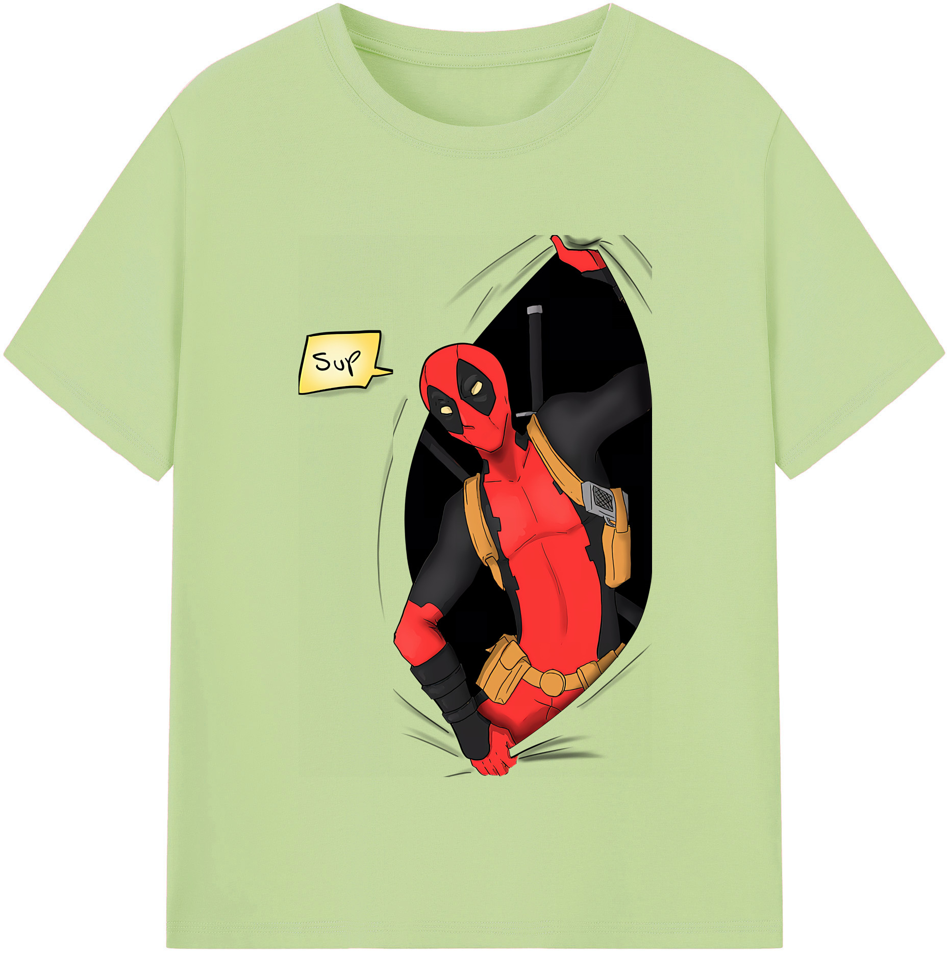 （画像用） Deadpool デッドプール 綿100％半袖Tシャツ（フロントプリント）